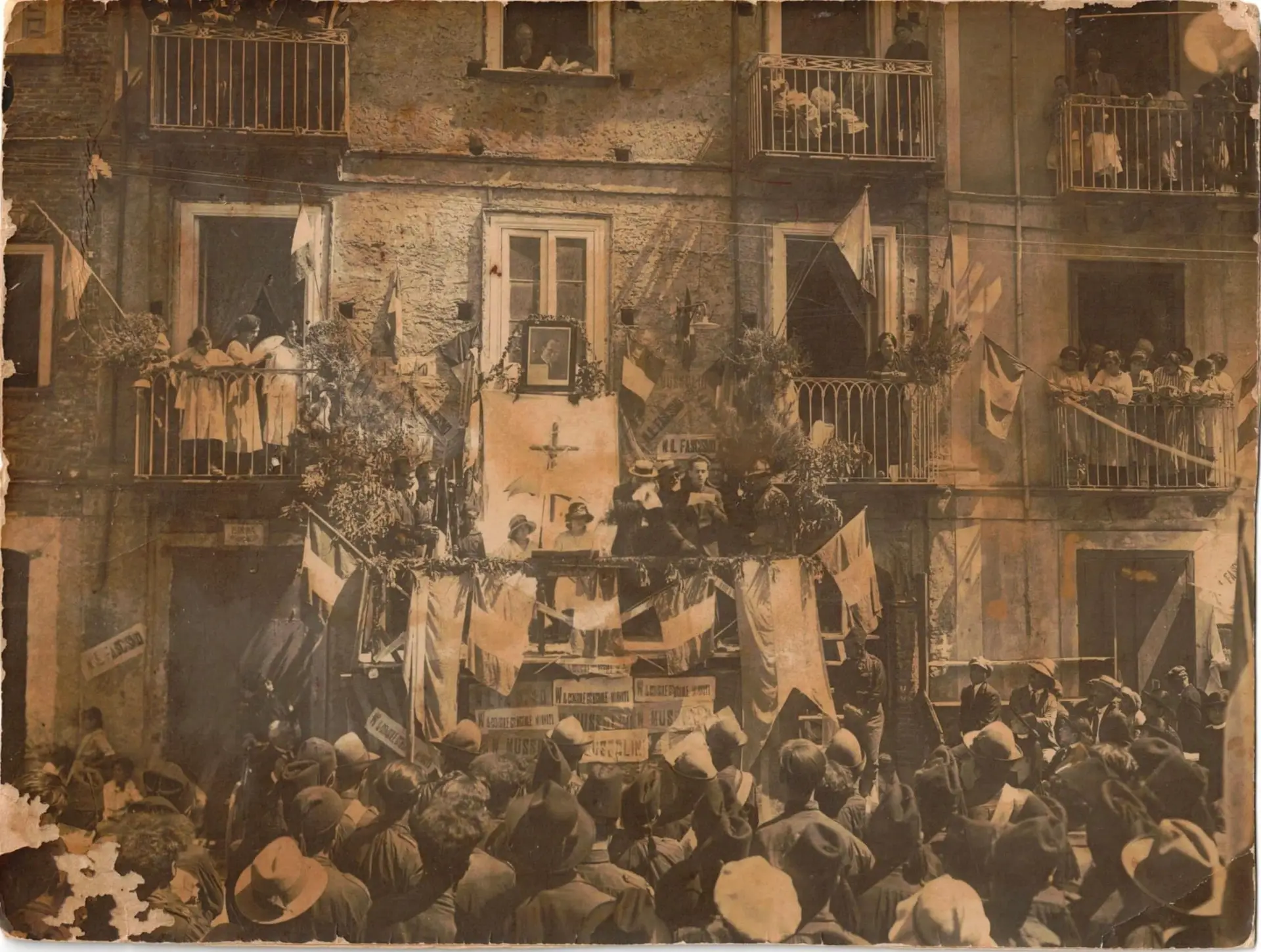 Delianuova - piazza regina Elena - Collezione fam. Papalia
