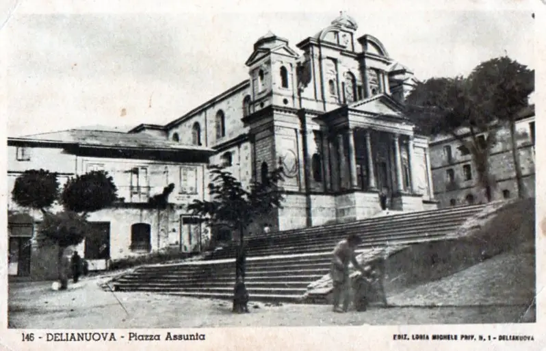 Piazza Assunta a Delianuova - Collezione privata del Dott. Raffaele Leuzzi